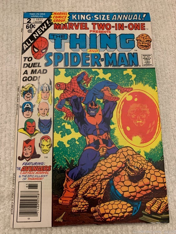 1970s MARVEL TWO-IN-ONE: THING NO.1 & THING AND SPIDER MAN NO.2 COMIC BOOKS-img-1