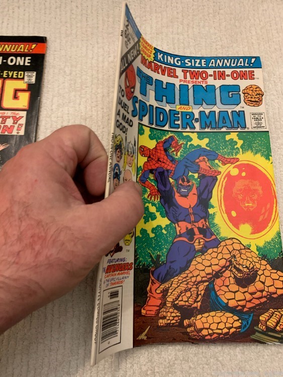 1970s MARVEL TWO-IN-ONE: THING NO.1 & THING AND SPIDER MAN NO.2 COMIC BOOKS-img-2