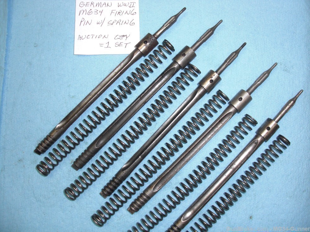 German WWII MG34 Firing Pin and Spring - Qty = 1 Set of one of each part-img-8