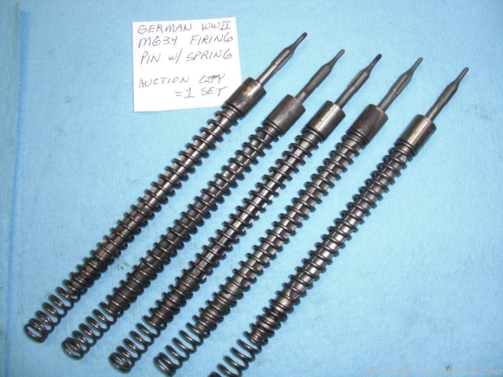 German WWII MG34 Firing Pin and Spring - Qty = 1 Set of one of each part-img-5