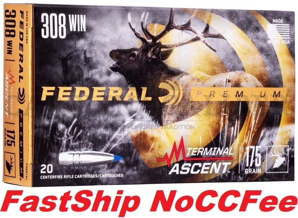 FEDERAL TERMINAL ASCENT 308WIN 175GR. P308TA1 308 WIN-img-0