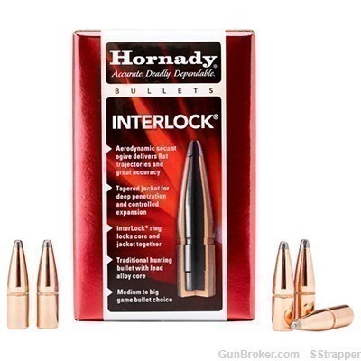 Hornady Interlock Bullets .45 Cal .452(450 Bushmaster) 245 Gr -img-0