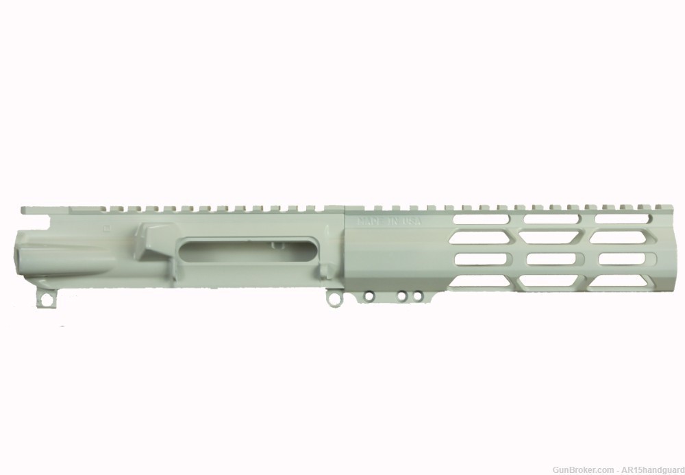 AR15 Stripped upper | Cerakote STORMTROOPER WHITE | 7" MLOK Handguard-img-0