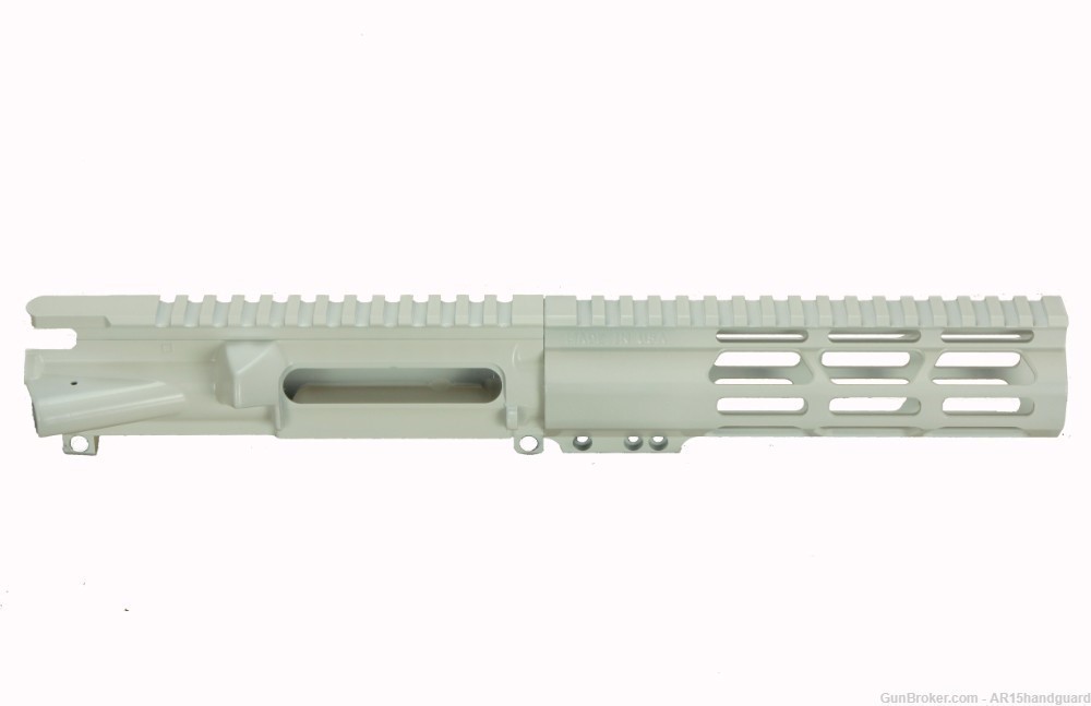 AR15 Stripped upper | Cerakote STORMTROOPER WHITE | 7" MLOK Handguard-img-1