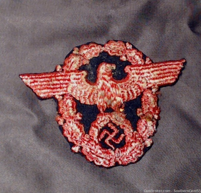 WW2 German Fire-Police Sleeve Eagle Patch-img-1