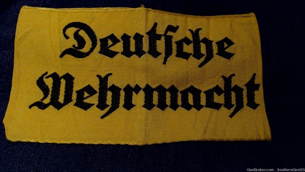 WW2 German Deutche Wehrmacht Armband-Yellow-img-0