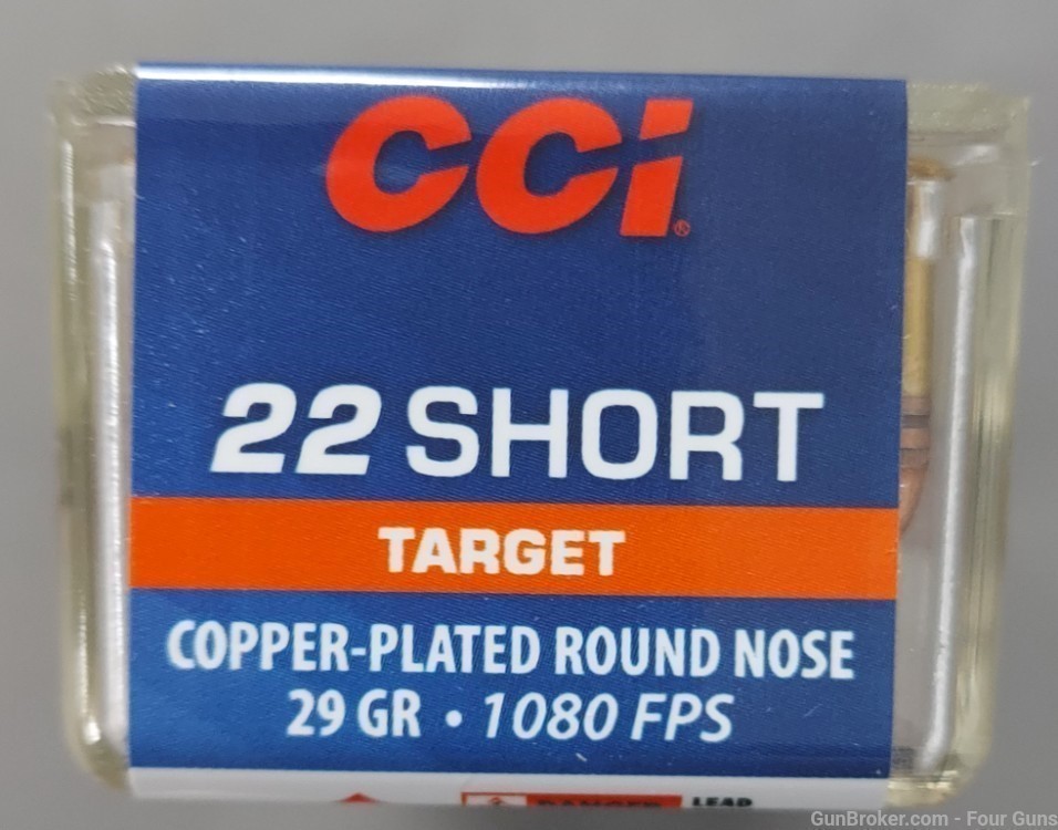 CCI Target 22 Short 29GR Copper Plated Round Nose 100 count  0027-img-2
