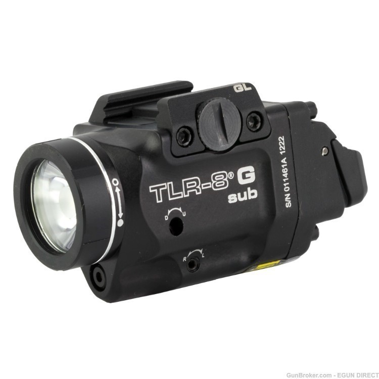 Streamlight TLR-8 Green Sub Tac Light - Black-img-0