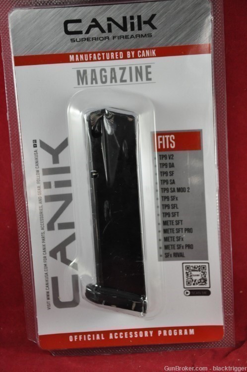 Canik MA2240 OEM Black Detachable 18rd 9mm for Caink TP9 and METE Serices-img-1