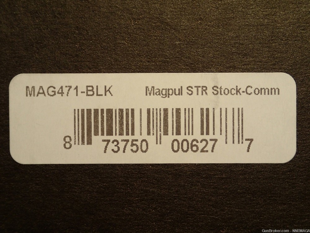 Magpul STR Carbine Stock Commercial Black MAG471-BLK UPC: 873750006277-img-0