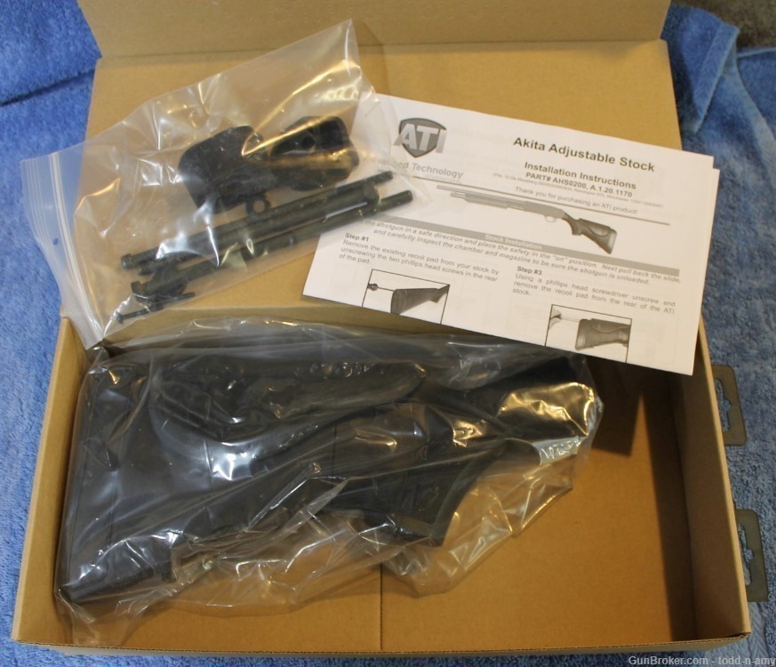 ATI Akita Adjustable Stock Mossberg/Remington/Winchester 12ga Black NEW!-img-4