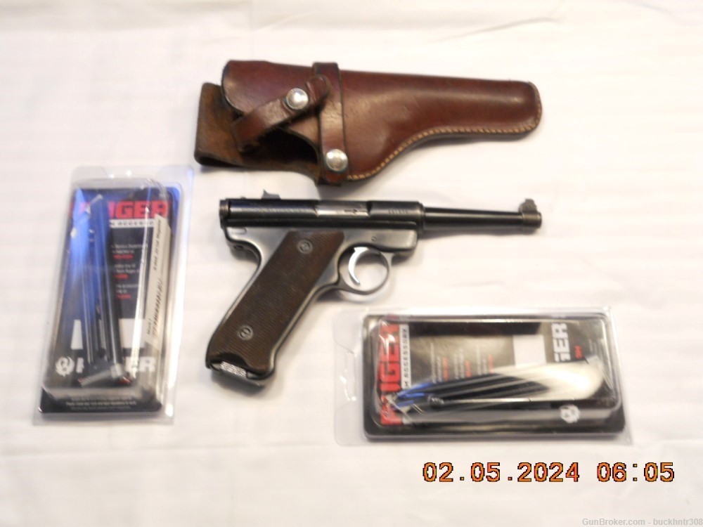 Ruger MKI late 60's with Holster and spare magazines-img-0