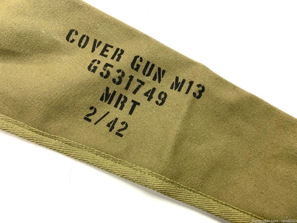 WWII US ARMY M13 BROWNING .30 CAL MACHINE GUN COVER-img-1