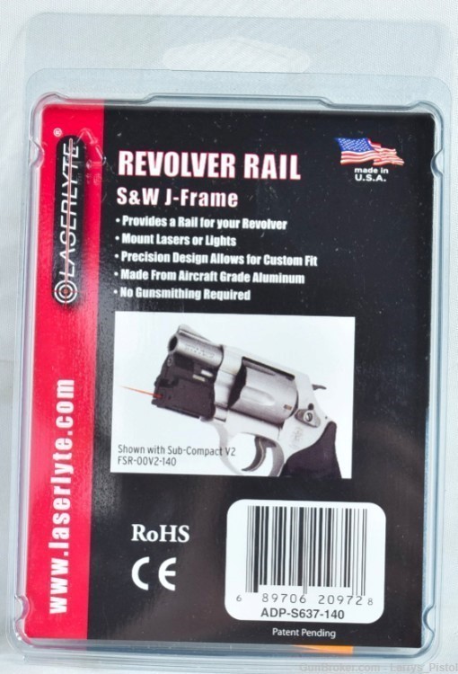 LaserLyte S&W J-Frame Revolver Rail - NOS-img-1