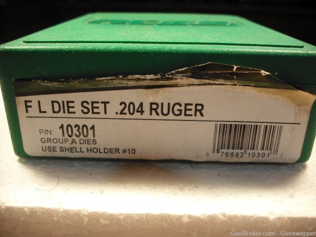 Gun Parts RCBS FL Reloading Die Set 204 Ruger Part No Reserve-img-1