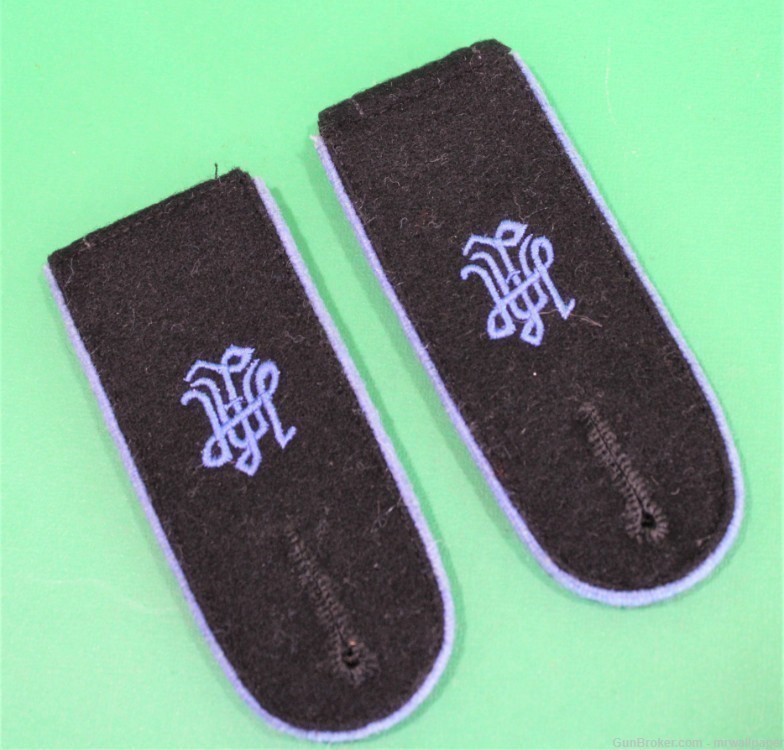 Pair of German WWII Waffen SS LAH Transport EM Shoulder Boards UB-img-0