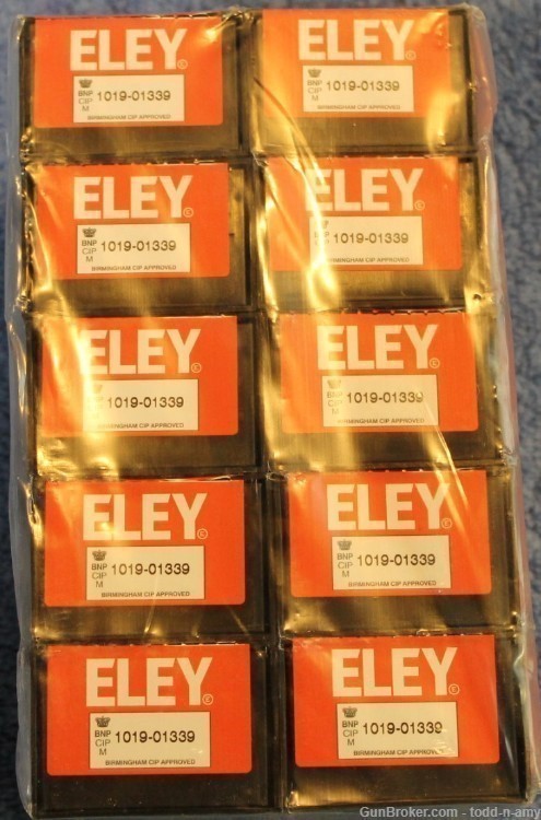 Eley .22LR TENEX Competition Ammo 40 Gr Flat Nose 500 Rounds/10 boxes of 50-img-1