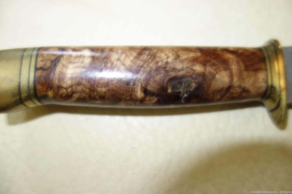 R Johnson stainless Damascus knife Marbles pattern NEW-img-4