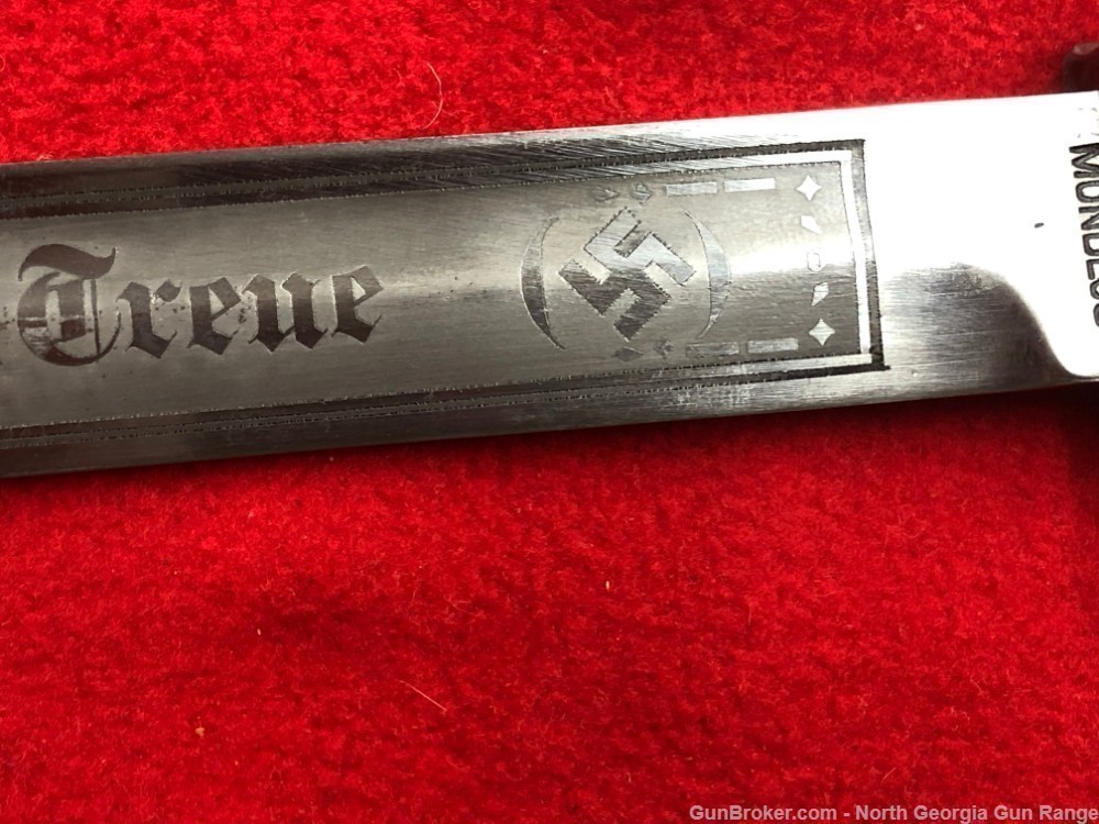 WWII,   German Bayonet, with later engraved blade-img-17