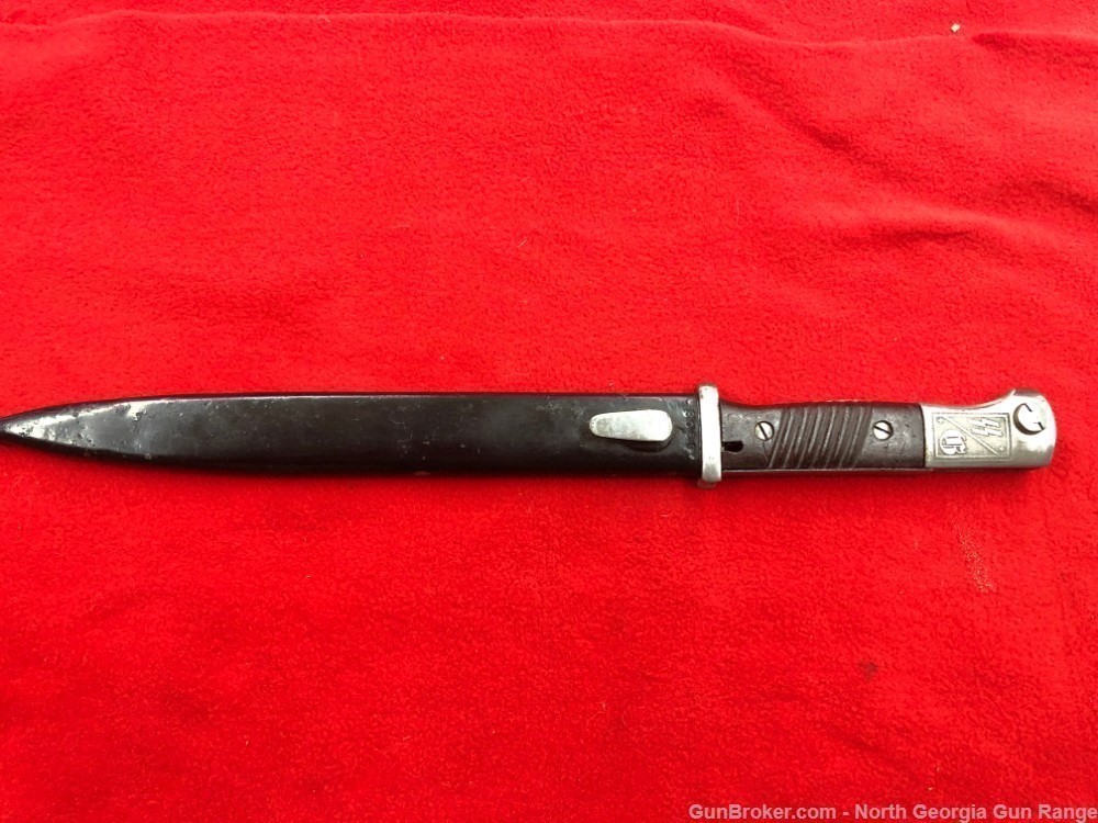 WWII,   German Bayonet, with later engraved blade-img-13