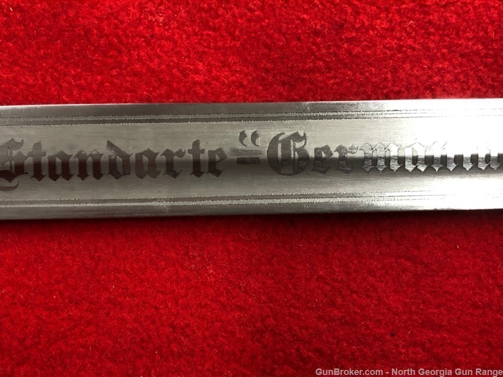 WWII,   German Bayonet, with later engraved blade-img-5