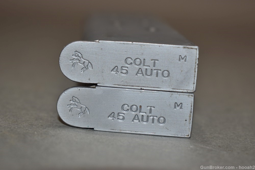 2 Colt Metalform 7 Rd 45 ACP Pistol Magazines Matte Stainless READ-img-3