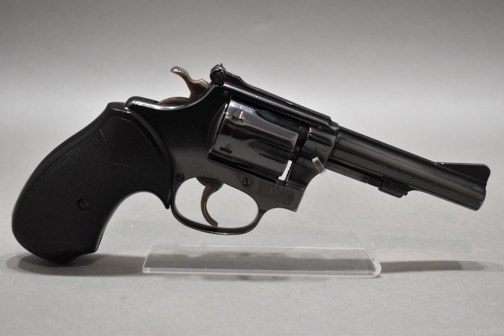 Smith & Wesson Model 34-1 Double Action Revolver 4" Blued 22 LR 1975-img-0