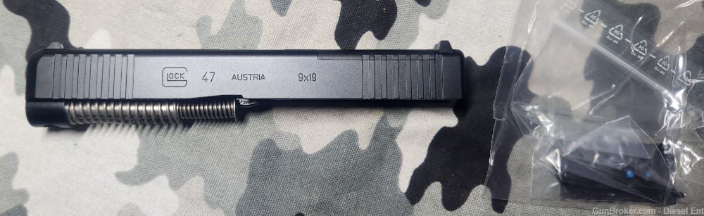 Glock G47 MOS Complete OEM slide 9MM 47 Gen 5 Optic Ready New-img-1