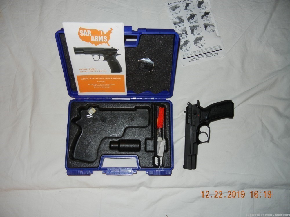 Sar Arms B6 Hawk 9mm semi auto pistol.-img-5