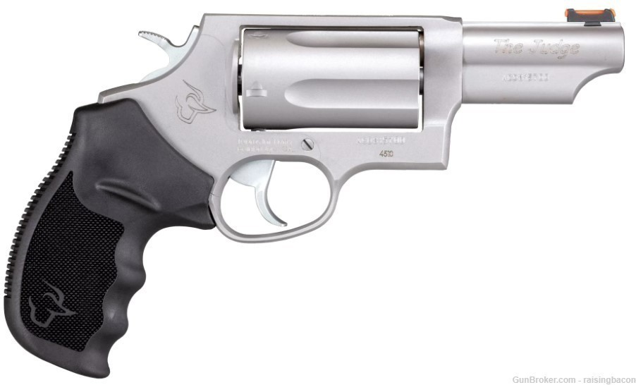 Taurus Judge .410/.45LC SA/DA Matte Stainless Steel Revolver 2-441039T -img-0