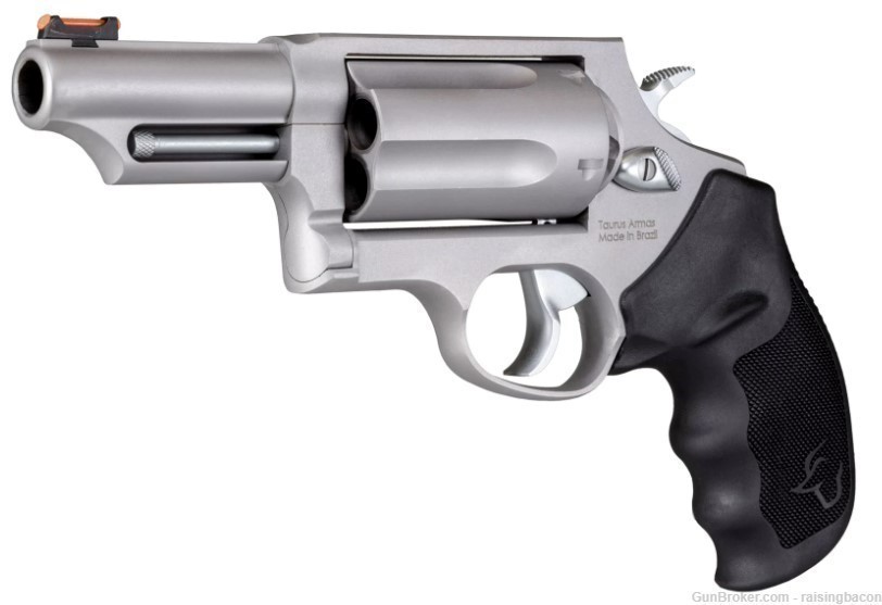 Taurus Judge .410/.45LC SA/DA Matte Stainless Steel Revolver 2-441039T -img-1