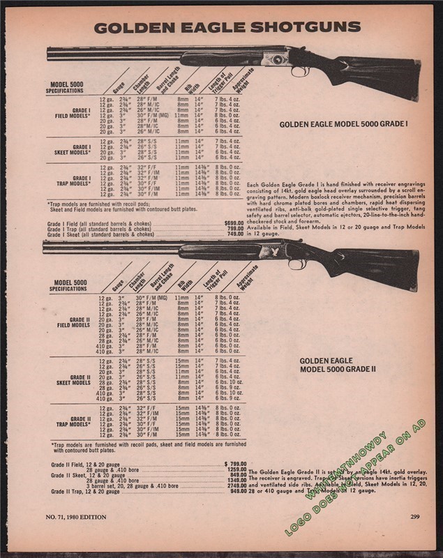1980 GOLDEN EAGLE 5000 Grade I & II Print AD-img-0