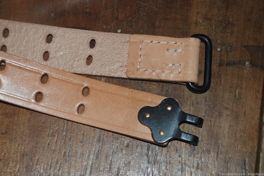 WW2 Reproduction M1907 Leather Sling for M1 Garand - M1903 Springfield-img-0