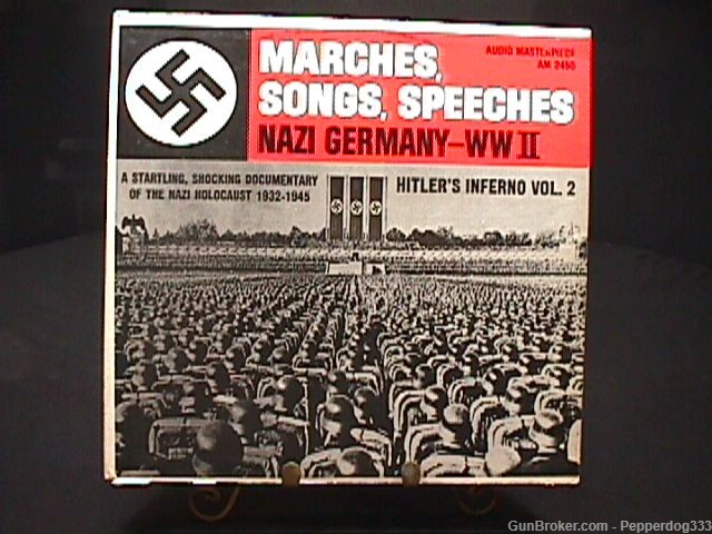 Vintage 331/3 R.P.M Album of MMarches, Songs, Speeches, WWll Germany Vol. 2-img-0
