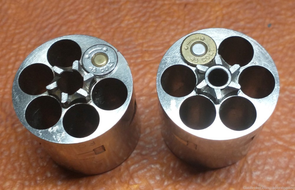 45 Colt Cylinders , Barrel Plated W/ Engraved Scenes-img-0
