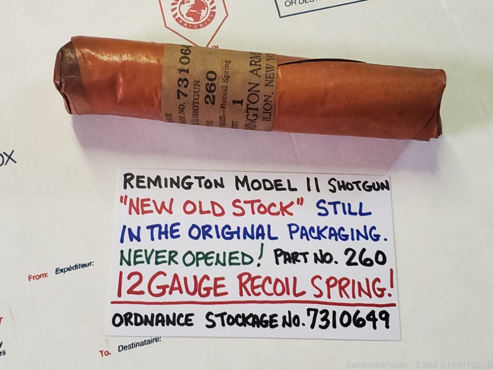 Remington Model 11 12 Gauge RECOIL SPRING NEW OLD STOCK RIOT POLICE 8 31 81-img-10