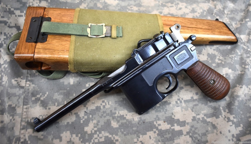 Mauser C96 in 9mm (with holster/ stock) -img-0