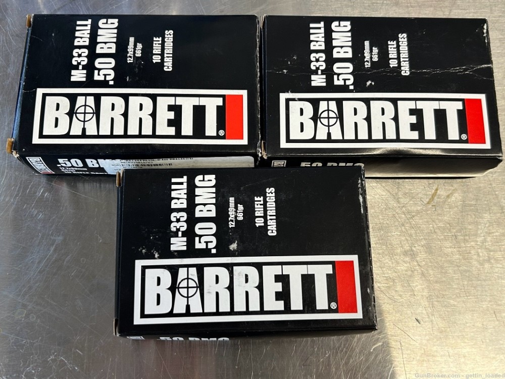 Barrett 50 BMG Once Fired Brass! 30 Pcs-img-0