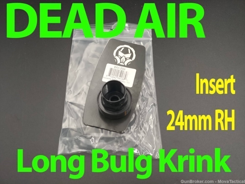 Dead Air WV209 PBS-1, Wolverine Thread Insert, 24mm RH Long (Bulg Krink) -img-0