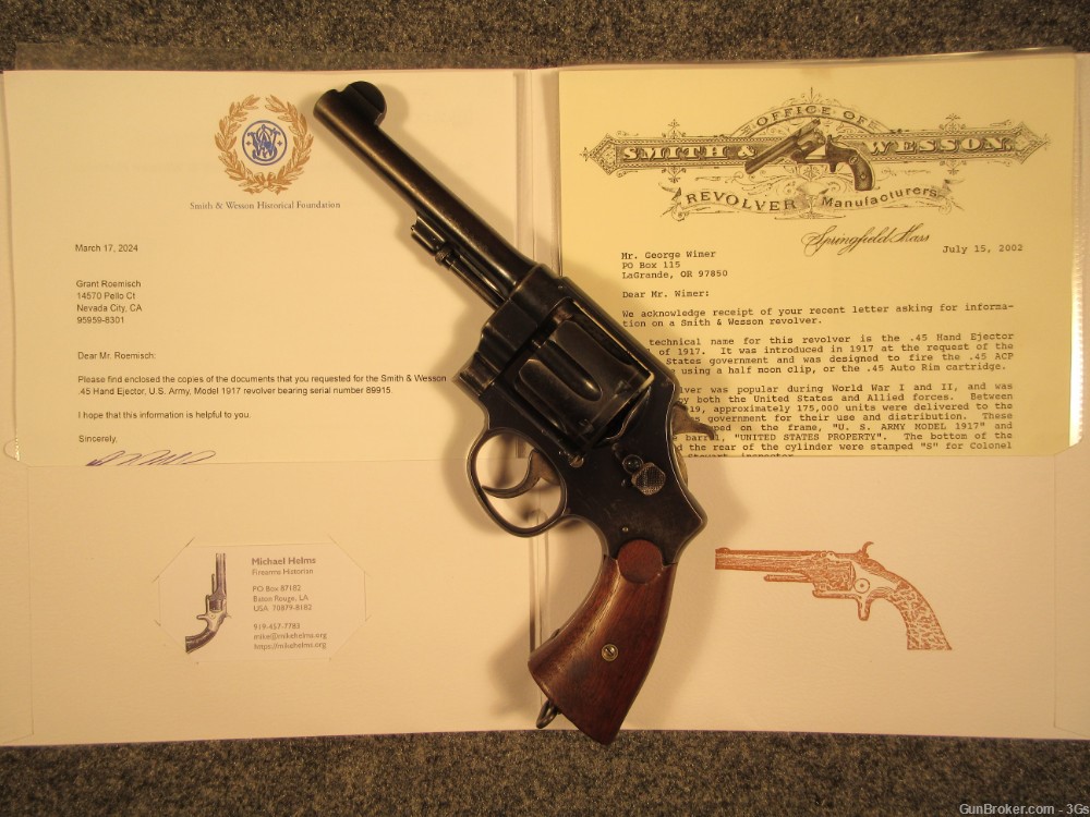 Smith & Wesson US Model 1917 45acp to 45COLT by S&W 1926 C&R               -img-0