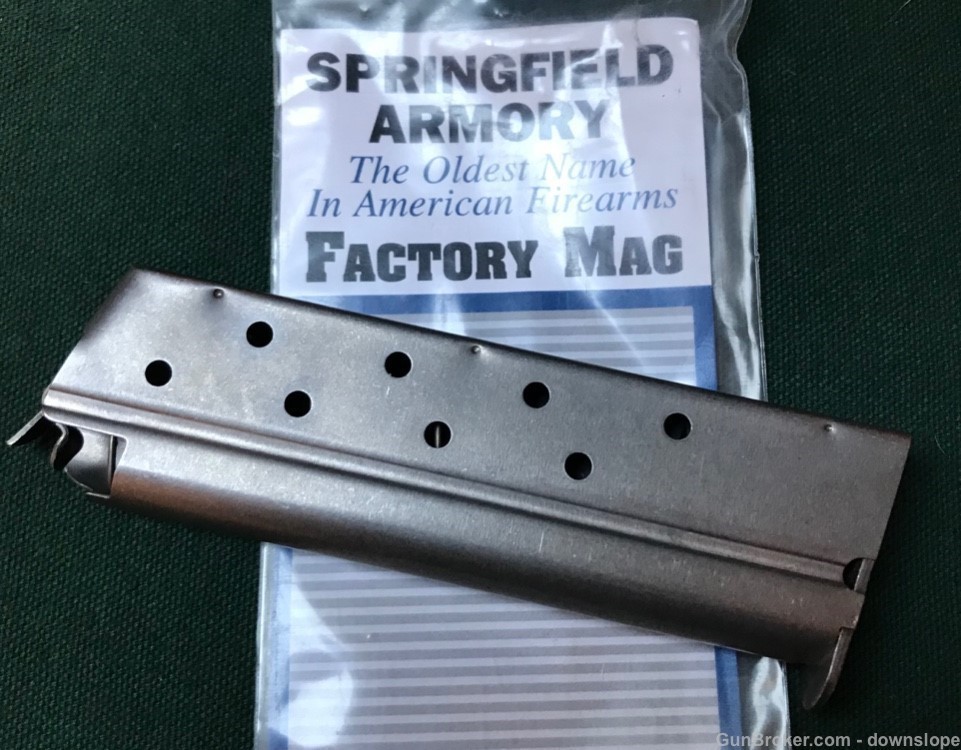 1911 .40 S&W 8 rd Springfield Stainless Factory Magazine #16083-img-0