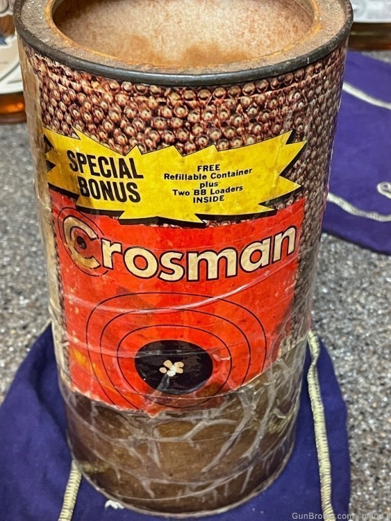 GIANT CONTAINER OF CROSMAN SUPER BBS. VINTAGE-img-2