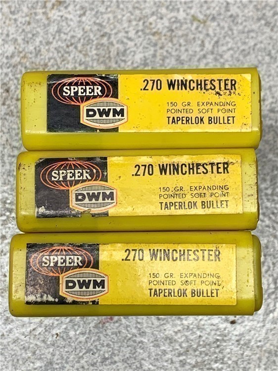 Vintage DWM Speer .270 ammo 20rds original ammo and box-img-2