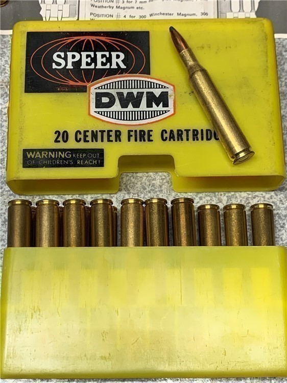 Vintage DWM Speer .270 ammo 20rds original ammo and box-img-1