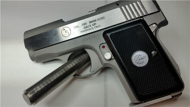 AMT/iAi/OMC 380 Backup Custom grips with medallion-img-1