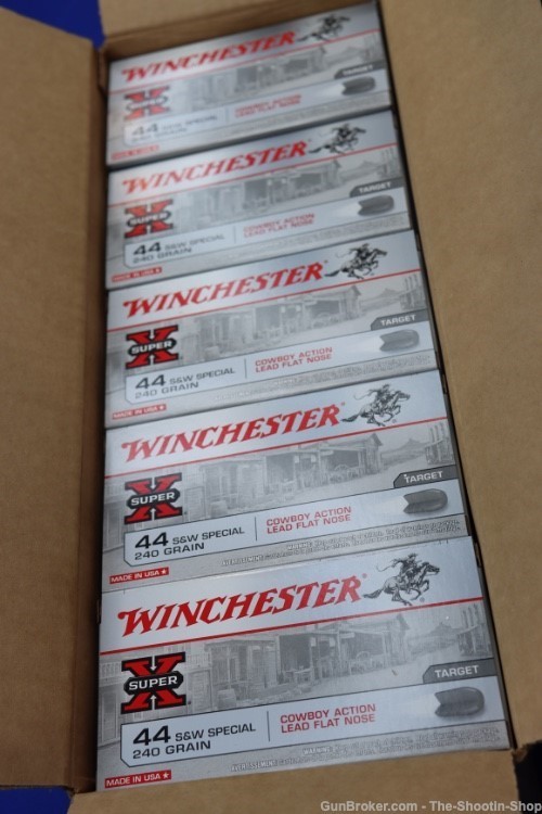 Winchester SUPER-X 44 S&W Special Rifle Ammunition 500RD AMMO CASE 240GR LD-img-1