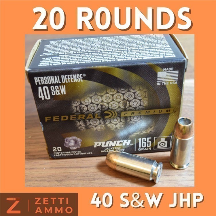 40 S&W JHP Federal Premium PUNCH -img-0