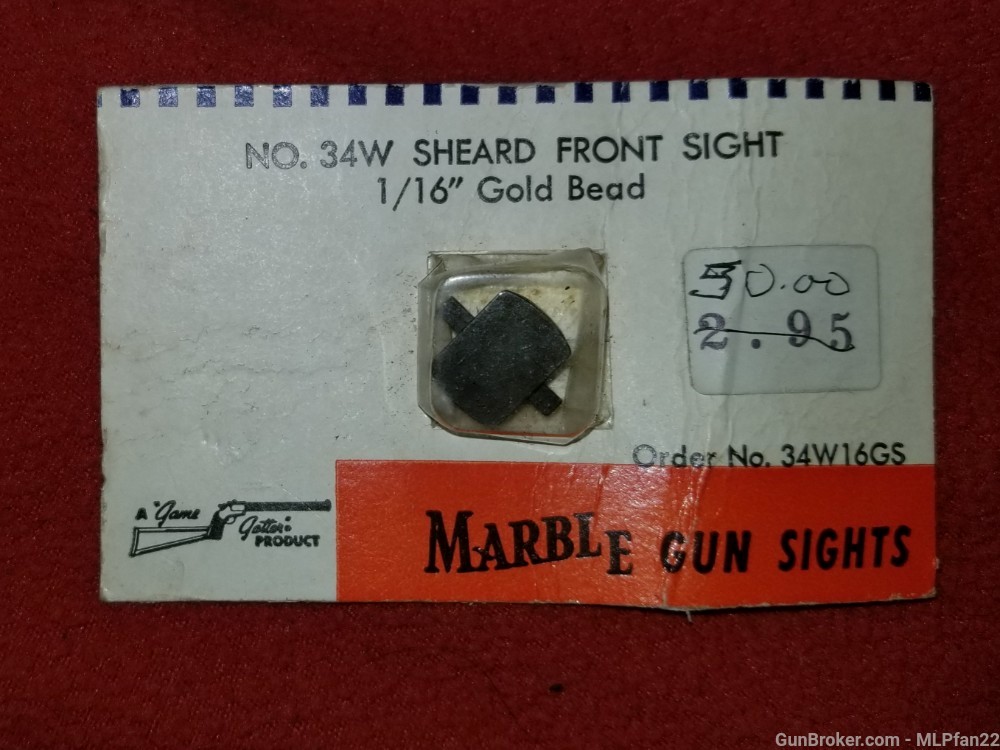 Marbles SHeard no 34W front sight new in pack -img-0
