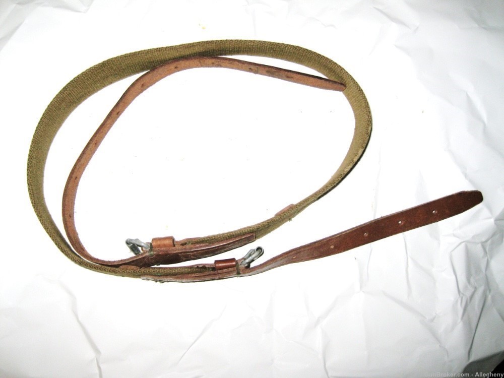 PPSh41, PPS43 Unissued, Unused Web and Leather Sling-img-0