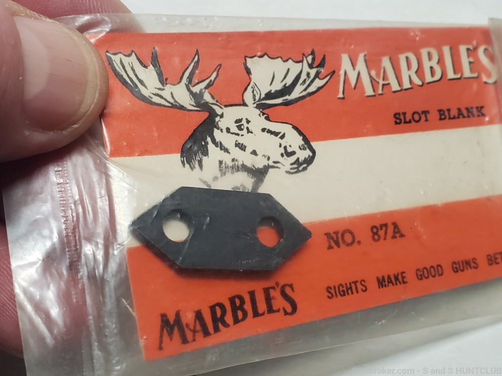 Remington Model 8 and 81 Woodsmaster NOS MARBLES Rear Sight Blank MARBLE-img-3